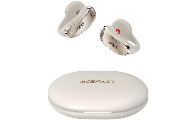 ACEFAST ACECLIP Pro Open Ear Wireless Earphones Dual Mic Noise Reduction Bluetooth-compatible Earbuds - Light Gold